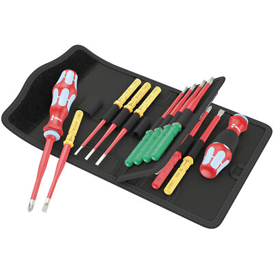 Wera 05006631001 Kraftform Compact VDE Inox 17 Extra Slim 1 Toolfinder 17pc
