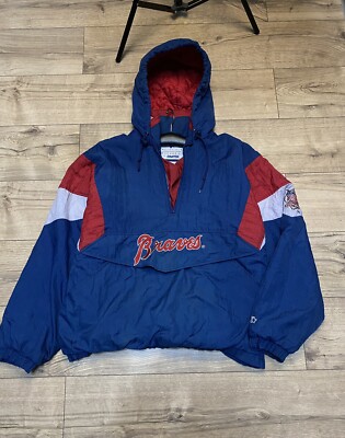 USA製 90s MLB ATLANTA BRAVES STARTERスタジャン Atlanta Braves Vintage 90s Starter Satin Bomber Jacket