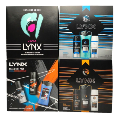 Lynx Java, Ice Chill, Mixed Gift Pack, Dark Temptation Deodorant