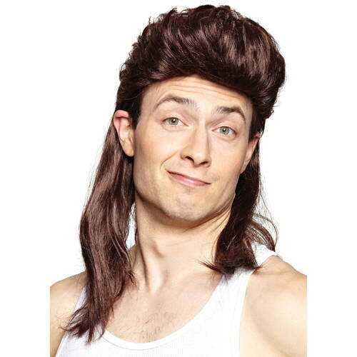 Nightclub Mullet Wig Adult Halloween Accessory - Picture 1 of 1