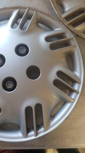 96 - 99 SATURN SL1 SC1 Wheel Cover 14" 21 Spoke Set Of 4 Some Marks And Scuffs - Picture 10 of 19