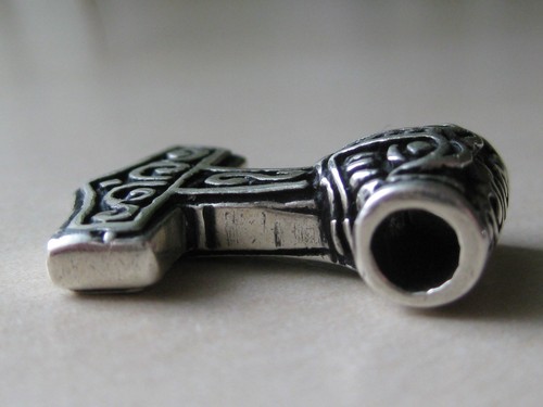 Thors Hammer 925 er Silber + Geschenkbox + Band et Nox Anhänger Massiv / KA 317 - Bild 6 von 9