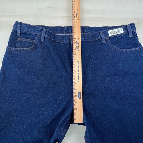 WearGuard Aramark Mens Jeans 46X32 Blue Straight Leg Medium Wash Denim - Picture 6 of 11