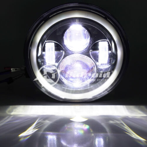 For Hummer H2 H3 H3T 06-10 7" LED Headlights 4" Fog Lights Combo Halo Angel Eyes - Picture 18 of 24