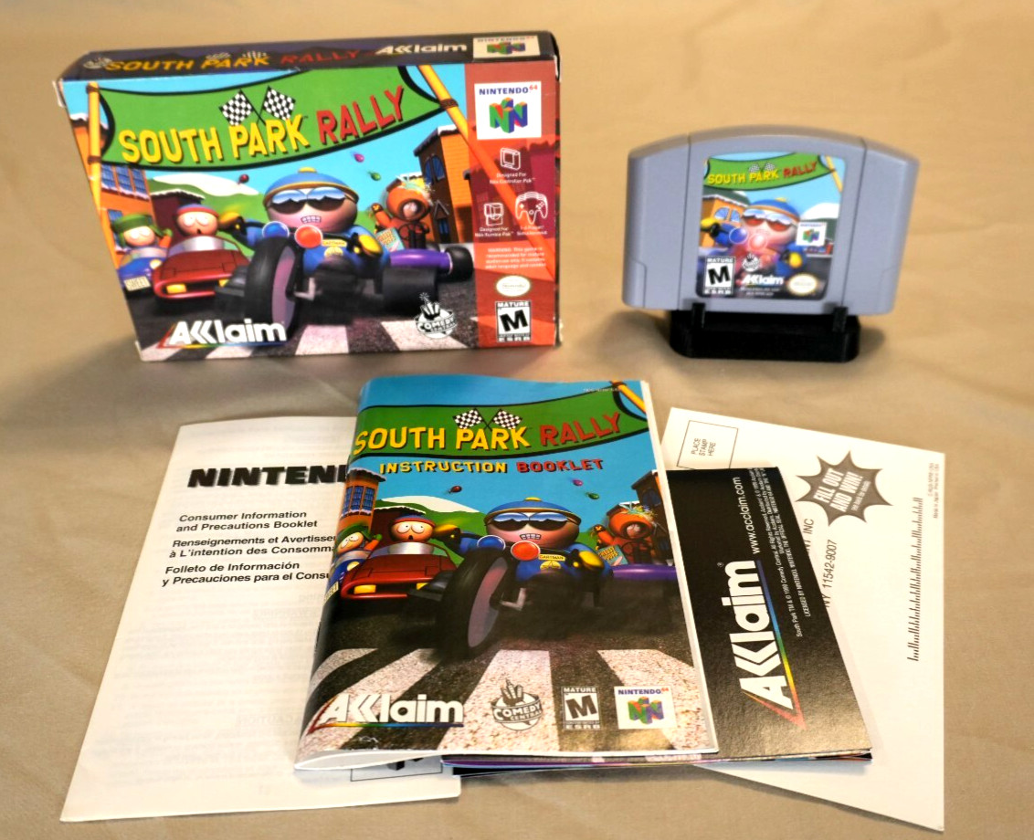 Charles Leclerc Embraces Mario Kart: A Refreshing Detour From Formula 1 8 South park rally (nintendo 64, 2000) cib with poster, manual, box