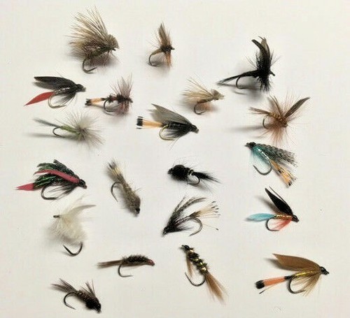 Fly Fishing BARBLESS FLIES MIXED SELECTION x 20 #302 - 第 3/4 張圖片