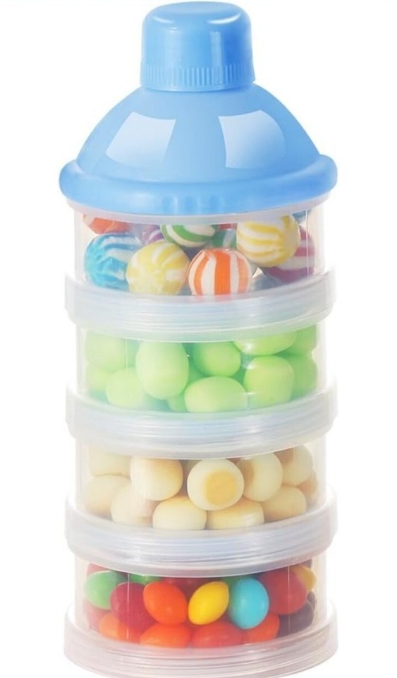 3 Pack 4 Layèrs Baby Snack Travel Cups/Jars & Formula Dispenser ...