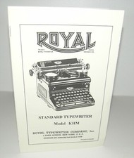 ROYAL STANDARD KHM TYPEWRITER INSTRUCTIONS REPRODUCTION thumbnail