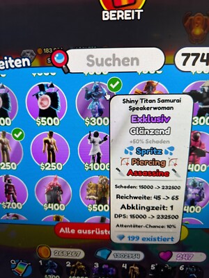 TTD Shiny Titan Samurai Speskerwoman with   an 10000 