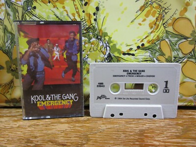 Kool And The Gang '' Emergency '' Album 1984 De-lite Records Vintage Hip-Hop Rap