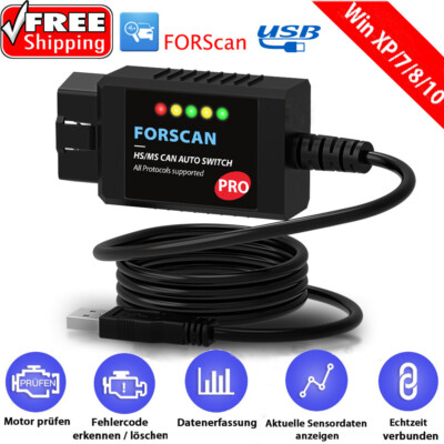 DE Forscan Pro software V1.5 programmierung tool obd2 für ford Fiesta Focus Kuga