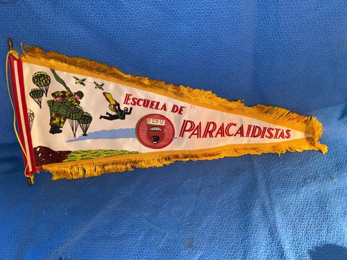 Banderín vintage Escuela de Paracaidistas Perú Loc B - Imagen 4 de 8