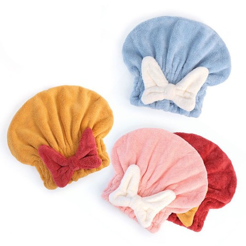 Quick Dry Microfibre Hair Drying Turban Bath Towel Head Wrap Hat Spa Cap Absorb - Picture 18 of 34
