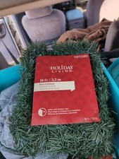 NEW 18  Pre-Lit Lighted LED Garland Indoor/Outdoor Color Changing 18 ft 50 Bulbs