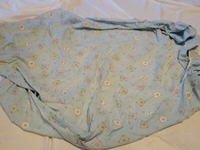 Disney Winnie The Pooh Crib Sheet Blue Honey Pots Bees Butterfly Rare