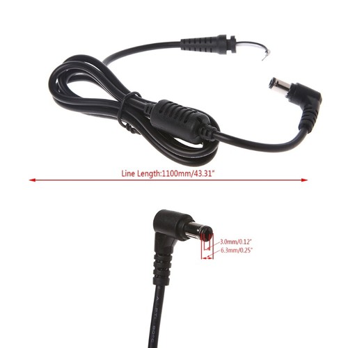 6.3x3.0mm for Power Supply Male Plug Right Angle Adapter Cable For Laptop - Picture 9 of 11