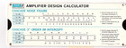 anzac Electronics Amplifier Design Calculator,  slide rule, (S-1378)