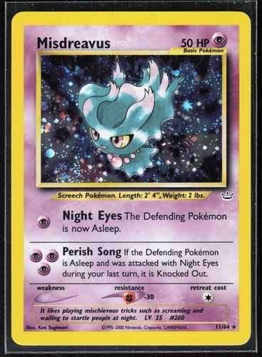 Pokemon TCG Misdreavus #11/64 Neo Revelation