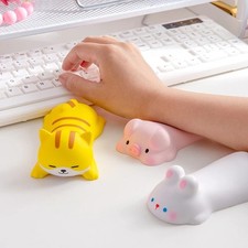 Cute Kawaii Ergonomic Wrist Rest Mouse Pad with Soft Squishy Support   Computer
