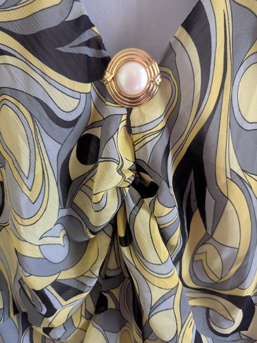 Dressbarn 24W Swagged Maxi Dress Paisley Print - Picture 3 of 5