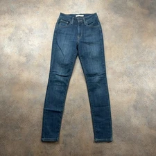 LEVI'S 721 Jeans Blue Womens (26 Inch Waist) (30 Inch Leg) Skinny High Rise