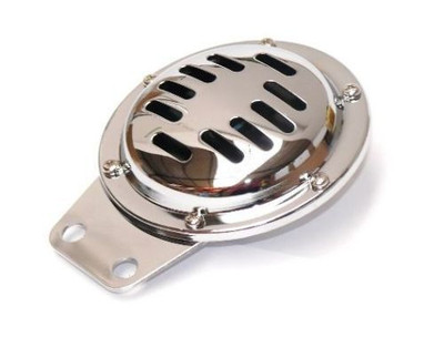 Universal Motorrad Hupe für HONDA chrom 12 V   10,00 cm Motorcycle Horn