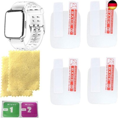 Displayschutzfolie für letscom smart Watch Displayschutzfolien mit 4 Stück in E