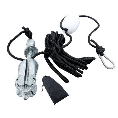 Marine Kayak Anchor Kit For Canoe Kayak Raft skiff Grapnel Anchor Kit  steel