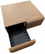 Vintage VHS Storage Case - 2-Drawer Faux Wood