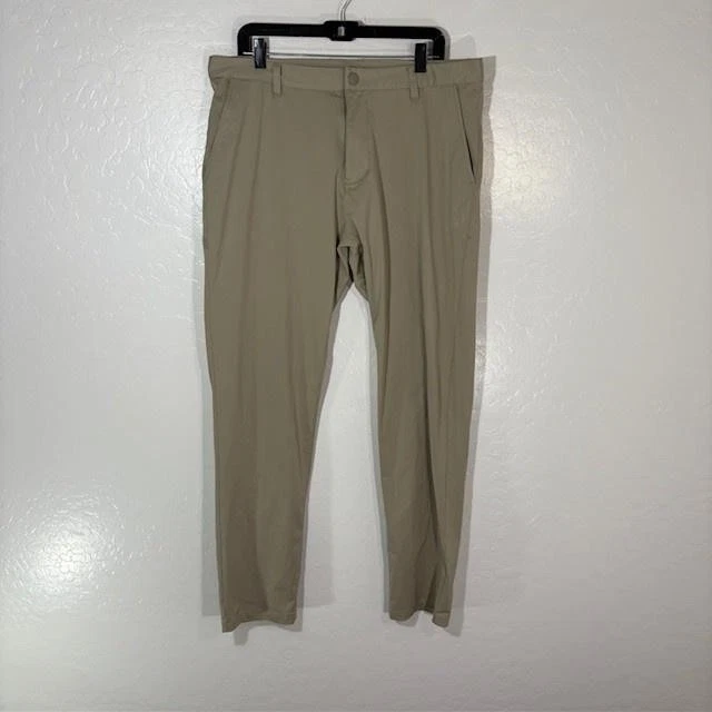 Rhone Pants Mens 36 Khaki Stretch Performance Lightweight Dress Chino Golf