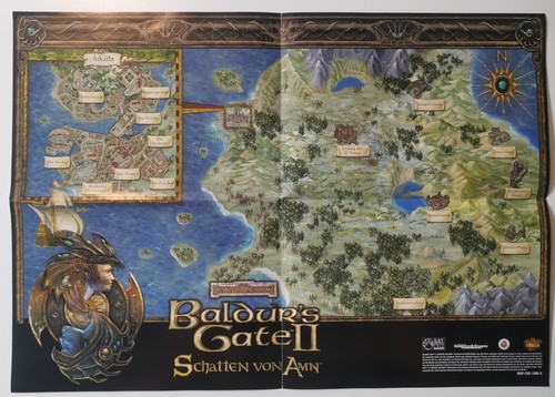 Baldurs Gate II Schatten von Amn Big Box inkl. CD Roms, Handbuch, Karte, Poster - Bild 6 von 10