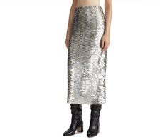Lafayette 148 New York Embellished Pencil Skirt MSRP $1498