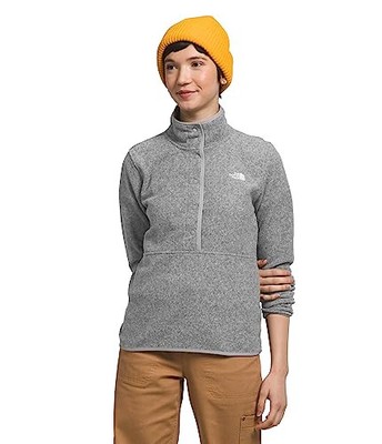 The North Face Alpine Polartec 100 NF0A84QI Jacket Women Gray Half-Snap SGN1026