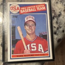 Topps 1985 Mark McGwire Rookie #401 Base Set Baseball Card United States