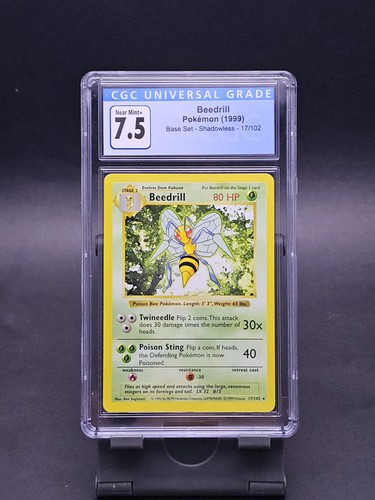 Beedrill (Shadowless) graded CGC 7.5 for sale on eBay