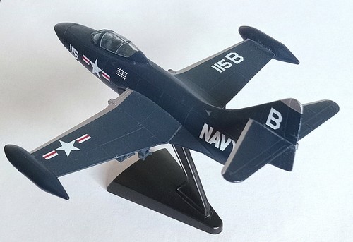 Model Power Postage Stamp Planes F9F Panther NAVY 115B Diecast 1/100 - Picture 2 of 8