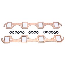 2 Pcs Copper Header Exhaust Gaskets Rectangle Port Fits For Ford Small Block ... 2 Pcs Copper Header Exhaust Gaskets Rectangle Port Fits For Ford Small Block ...