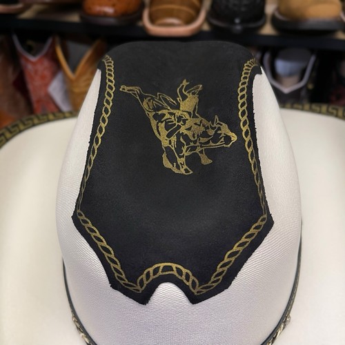 Men’s Bull rider Cowboy Hat. Western Rodeo Hat For Men. Sombrero Vaquero. - Picture 2 of 6