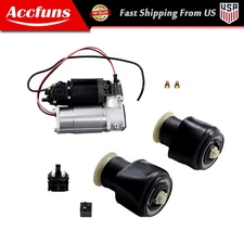 Rear Air Suspension Spring Bag Compressor Valve Block Kit For BMW 550i 2010-2016