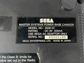 Sega Master System II Console Base 3006-22 Only 2 NTSC Tested