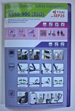 Safety Card Thai Airways International A350-900 (35D)
