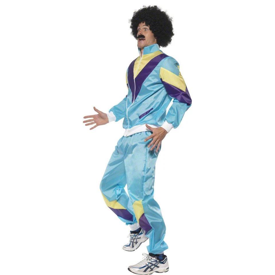 80er Jahre Kostüm Herren Triobal Anzug New Kids Jogginganzug Mode Verkleidung XL - Bild 2 von 3