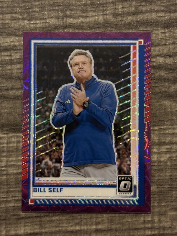 2025-26 Donruss Basketball Bill Self Optic Purple Scope /75 Jayhawks