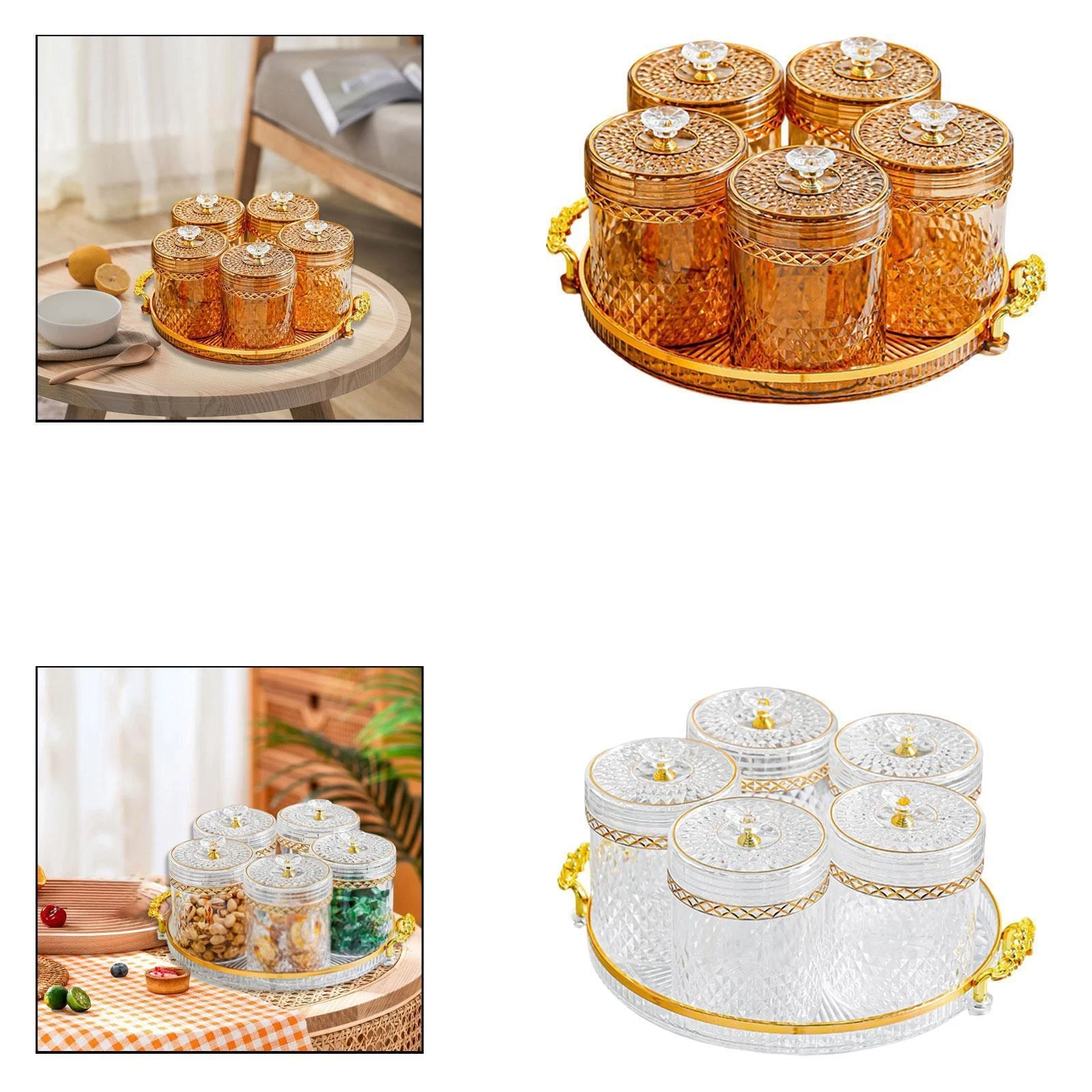 Food Storage Jar Gifts Drawer Multfunctional Reusable Organizer Accessory