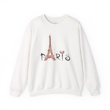 Paris Eiffel Tower Sweatshirt, Cozy Pullover, Perfect Gift for Travelers, Cute