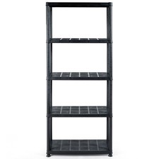 5-Tier Storage Shelving Heavy Duty Rack Practical 36"L X 18"W X 73"H Black