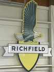 Large vintage original Richfield gas station sign