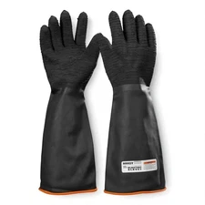 Heavy Duty Rubber Coated Abrasive Sand Blast Sandblasting Gloves Protection
