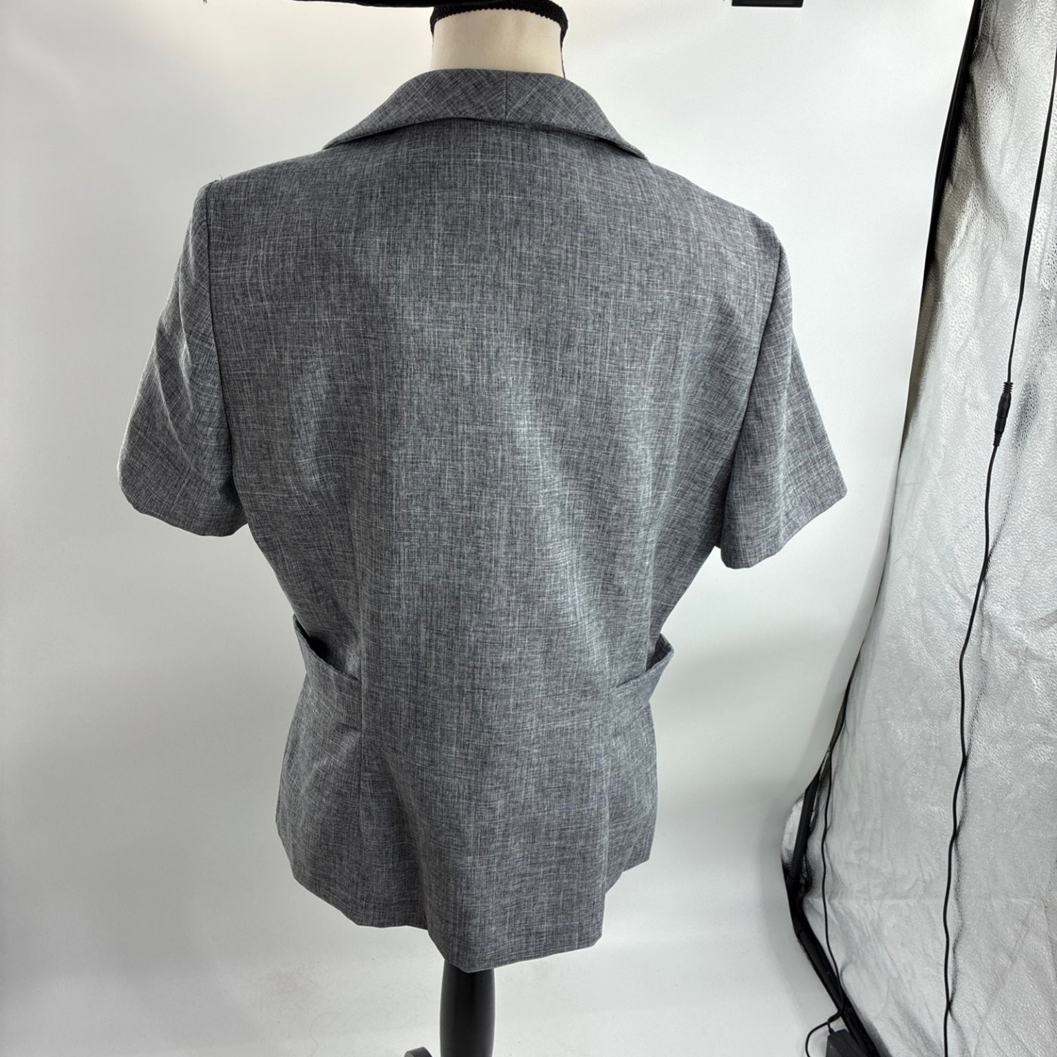 Perceptions Women's Gray Size 12 Button Front Sho… - image 5