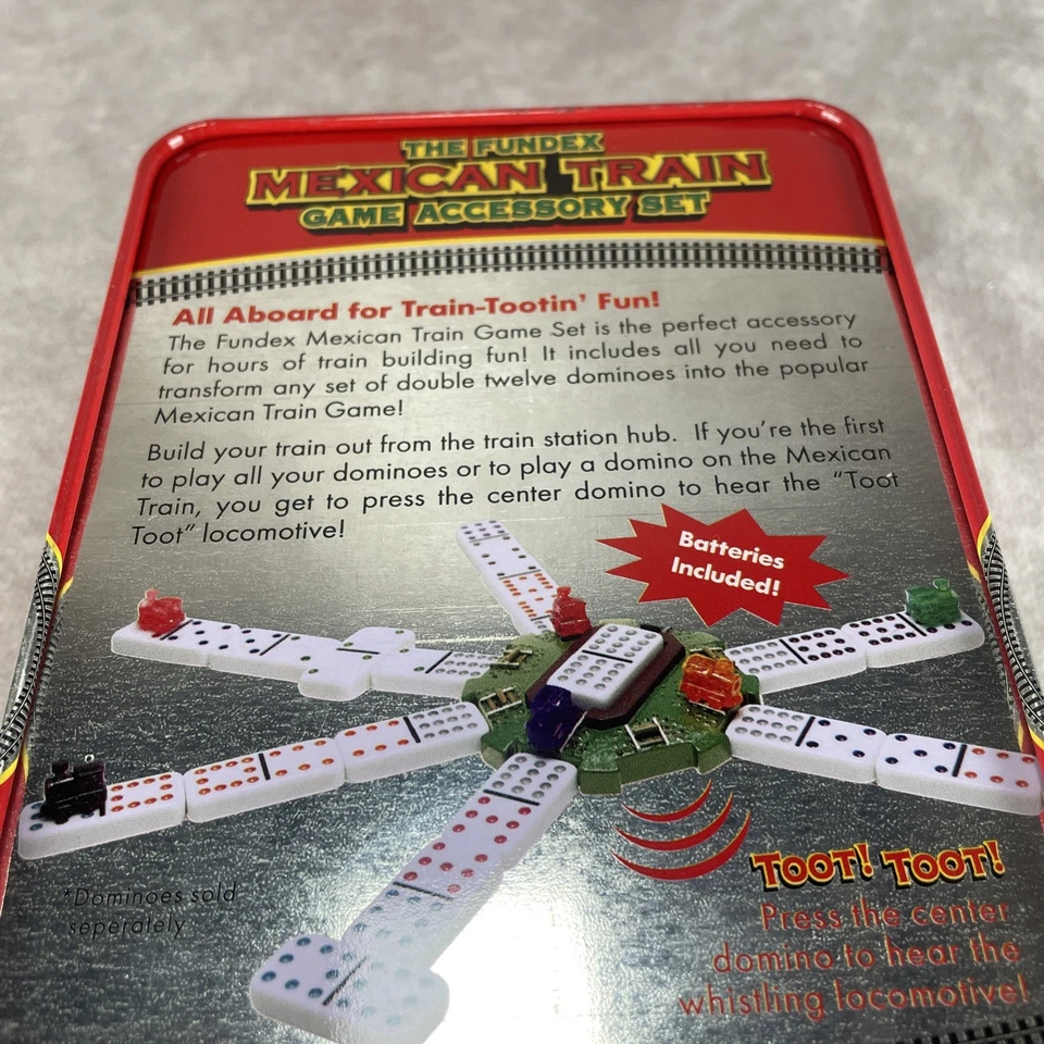 Fundex Mexican Mini Train Game Accessory Set For Dominoes With Instructions - Image 4 of 4